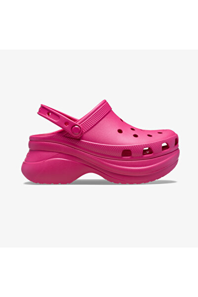 Crocs Women's Brand Logo Comfortable Daily Use Fuchsia Slippers 206302 -6Zq