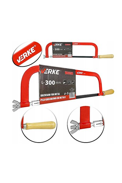 VERKE Bomfaier, fierastrau manual pentru metal, 30 cm,
