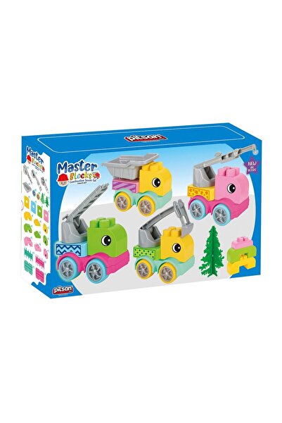 Nilly Toys 03 607 مجموعة شاحنات البناء ماستر بلوكس
