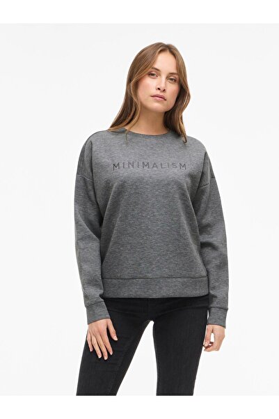 VILA Sweatshirt VIREFLECT Rundhals