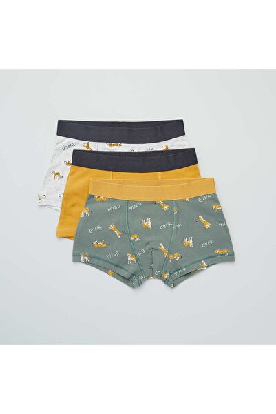 KİABİ Pack of 3 pairs of boxer shorts GREEN