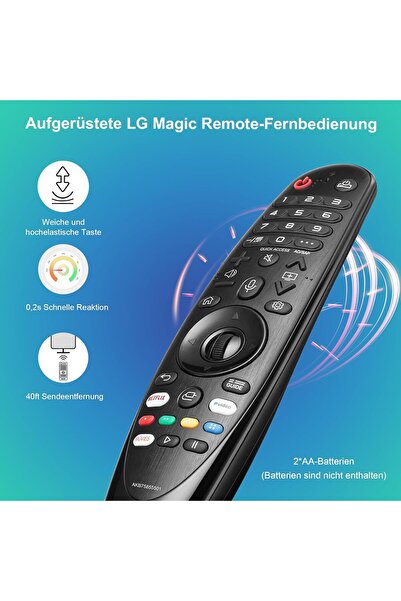 ZYK MR20GA Replacement Magic Remote with Pointer & Voice for LG Smart TVs (Compatible with MR19BA/MR18BA