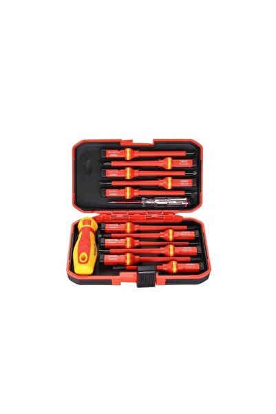 Kraft Trusa surubelnite izolate, 14 bucati, tensiune de funcționare 1000 V, pentru electricieni,