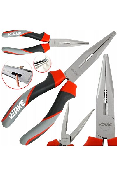 VERKE Cleste cu varf drept alungit, maner izolat, lungime 160 mm,