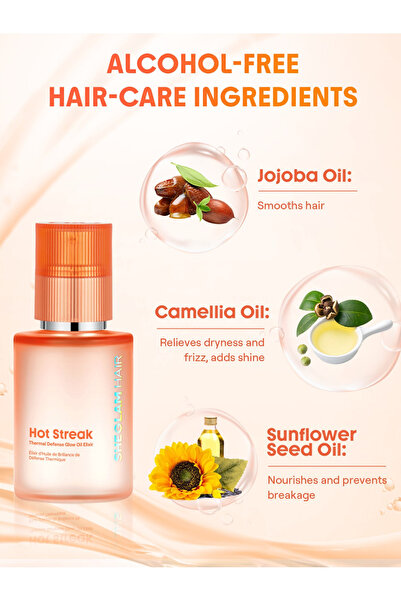 SHEGLAM HAIR Hot Streak Thermal Defense Glow Oil Elixir 50 ml | Isı Koruyucu ...