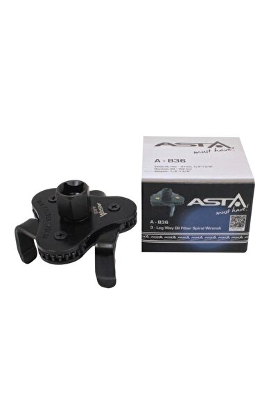 ASTA Oil filter wrench, 3 arms, 102 mm,