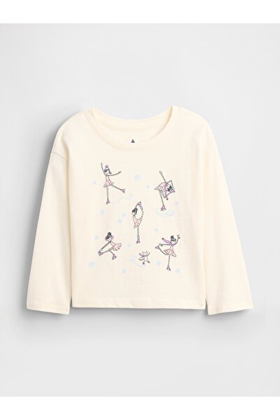 GAP Kız Bebek Pembe Mix & Match Relaxed Grafik T-Shirt