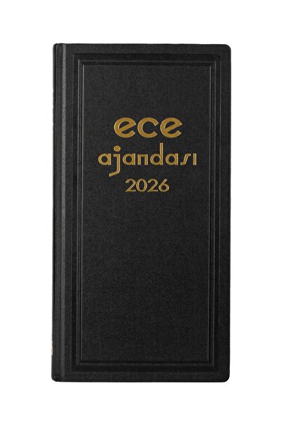 Ece Ajanda Ece-Asya Ticari Siyah Günlük 17x33 2026