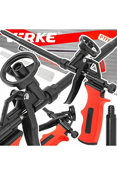 VERKE Μεταλλικό πιστόλι για την εφαρμογή αφρού, μαύρο