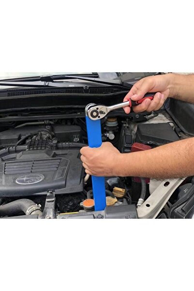 Kraft Ratchet wrench extension, 39cm, 70Nm, adapters 1/4, 3/8, 1/2,