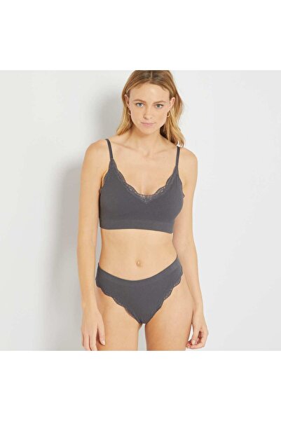 KİABİ Pack of 2 seamless tanga briefs BEIGE