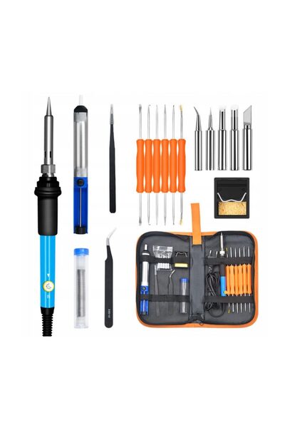 VERKE Kit profesional pentru lipit, letcon, putere 60 W, temperatura 200-450°,