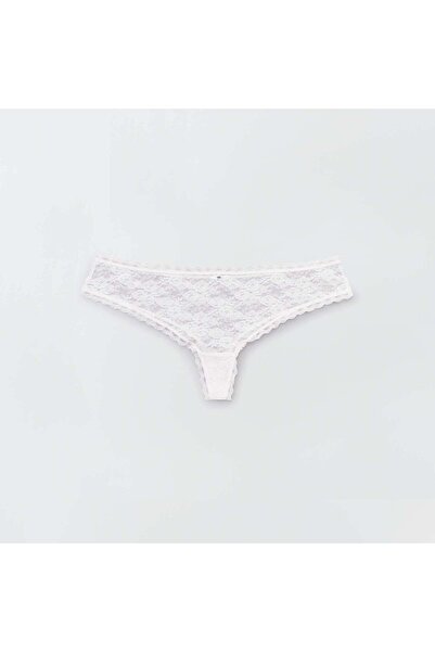 KİABİ Pack of 3 lace Brazilian briefs red