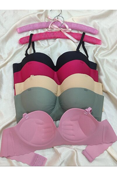 Love Angels Laser Cut Stitch-Free Bras, Padded Non-Marking Underwire-Free Bra Set of 5