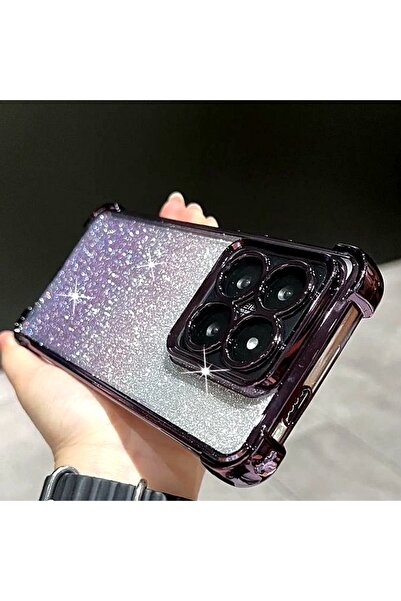 Generic Glitter Case for Xiaomi 15T ，Plating Edge，Ultra Slim，Gradient Shockproof Xiaomi 15T 5G Cover