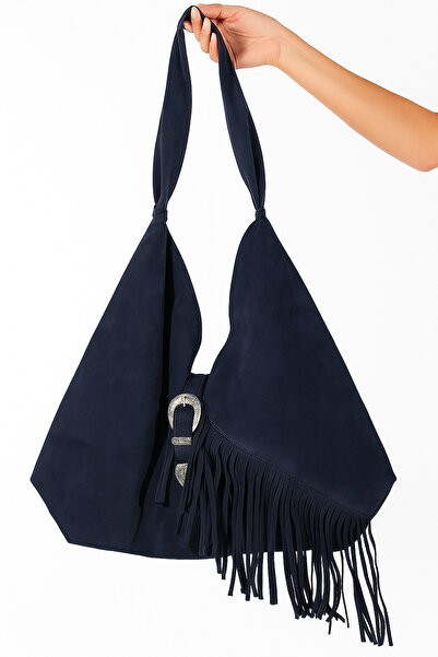 HBS Bag 100% Genuine Leather Navy Blue Shoulder Bag