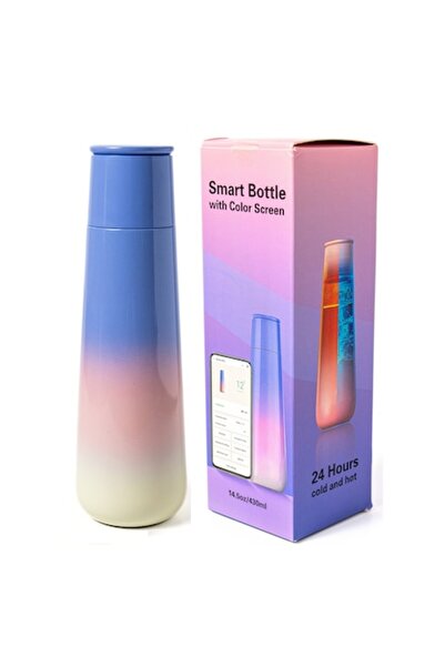 PetraBliss Termos inteligent cu LCD personalizabil, comutator tactil și monitorizare a apei prin aplicație