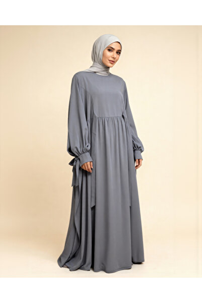 Destan Side Tie Silk Dress