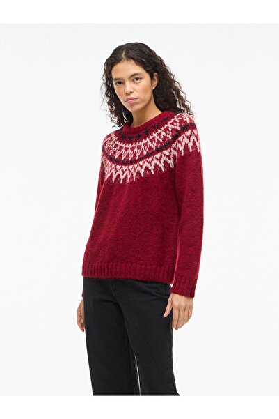VILA Strickpullover VITUI Jacquard