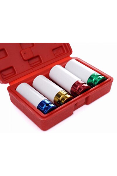 Kraft Impact socket set for rims 17/19/21/22 mm, 1/2", 4 pieces,