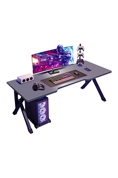 AZZHAAR Gaming Table, K Shaped Computer Table, Study Table PC table Fit in Study, Home Office(80*60CM)