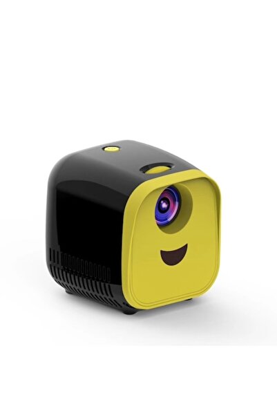 OEM Mini LED Portable Projector with Speaker, Black