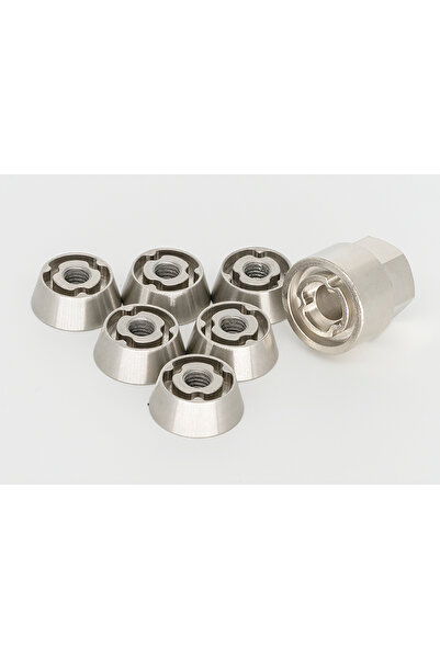 Om set of 6 anti-theft nuts M6 - model 1