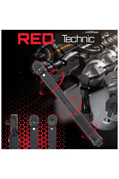 Powermat Динамометричен ключ, 1/2", 470 мм, 28-210 Nm, Red Technic