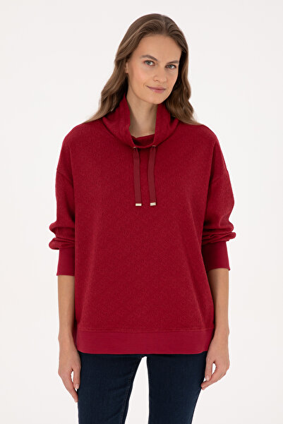 U.S. Polo Assn. Kadın Bordo Sweatshirt 50309077-VR014