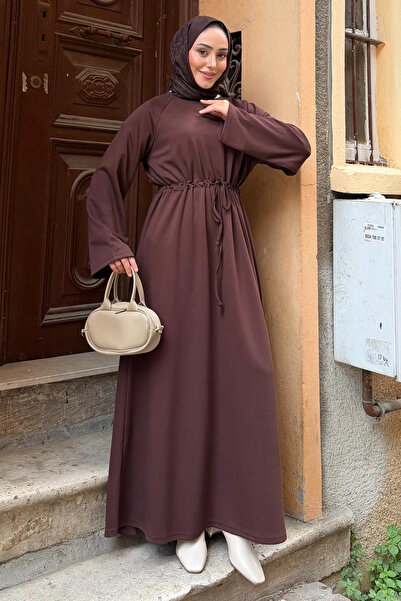 benguen Φόρεμα Hijab Z5711 Καφέ