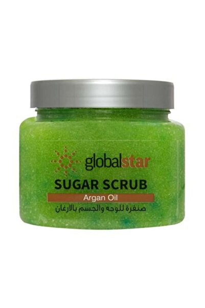 Globalstar مقشر السكر العالمي للوجه والجسم بزيت الأرغان