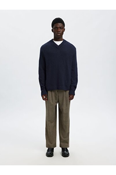 SELECTED Pullover mit V-Ausschnitt 100% Baumwoll