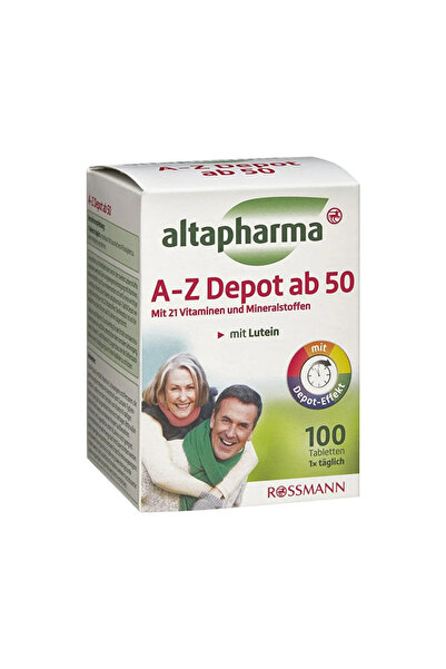 Altapharma Multivitamin Tablet Mineral A-Z 50 Yaş 100'lü