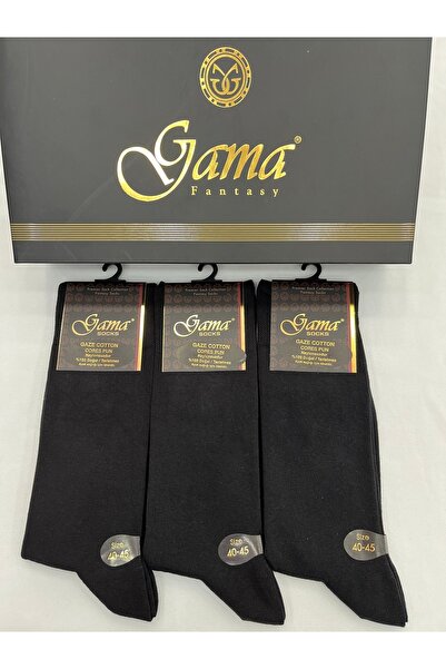 Gama Çorap 3 чифта памучни чорапи от 100% естествена памучна марля, без найлон, дебели зимни мъжки чорапи