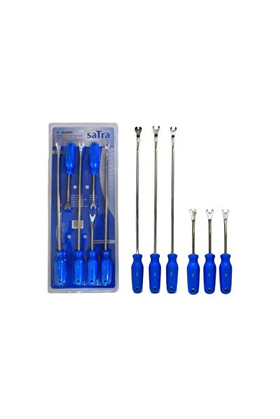 SATRA Set of 6 extractors for removing upholstery clips, 240 mm - 490 mm,