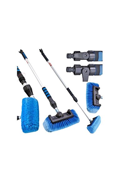 SATRA Perie telescopica pentru curatat, spalat auto, maner 95 - 156 cm,