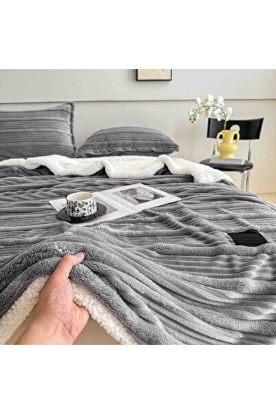 CHIRASO Cocolino CHIRASO Blanket Set, With Zipper, with Fur Inside, 200x230cm and 2 Pillowcases 50x70cm