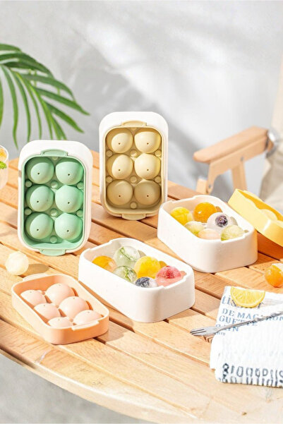 Orvila Lunara Silicone Sphere Ice Mold 14X8.5 cm - Leakproof - Easy to Remove