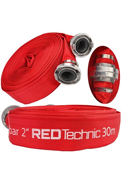 Red Technic Furtun apa irigatii 2"30 metri, tip pompieri 8 bari, cu cuple,