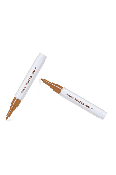 Pilot بينتور (F) ذو طرف مستدير بني (قطعتان)