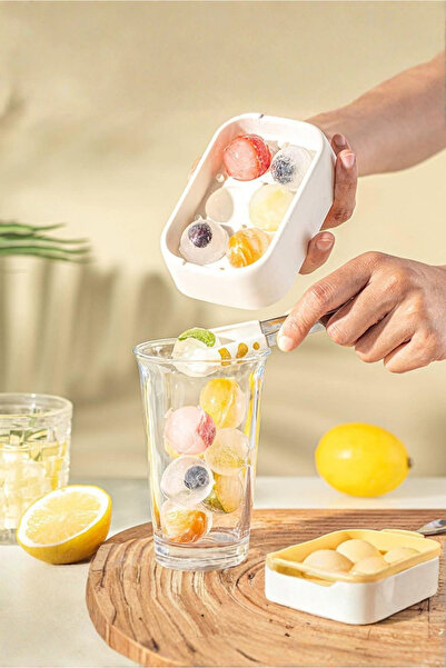 Orvila Lunara Silicone Sphere Ice Mold 14X8.5 cm - Leakproof - Easy to Remove