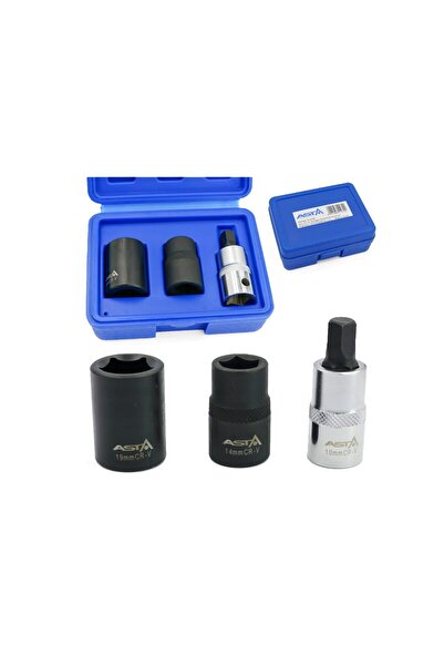 ASTA Brake caliper wrench set, pentagonal, 1/2",