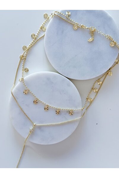 CHARMLUCKY قلادة من السلسلة الخاصة PUL-YILDIZ Y مكونة من قطعتين