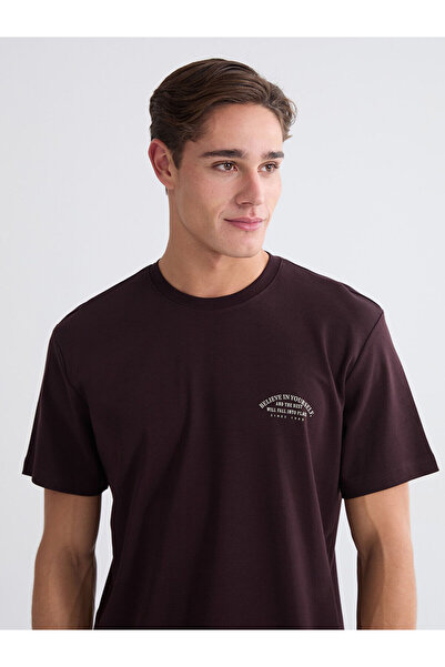 LC Waikiki Ανδρικό μπλουζάκι με στάμπα LCWAIKIKI Classic Crew Neck