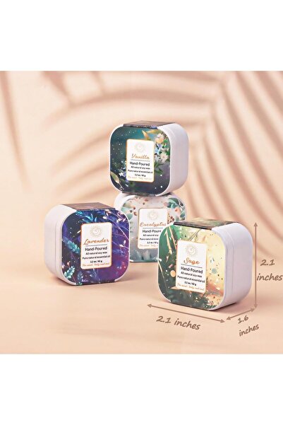 Generic HiHas 8-Piece Scented Soy Candle Set