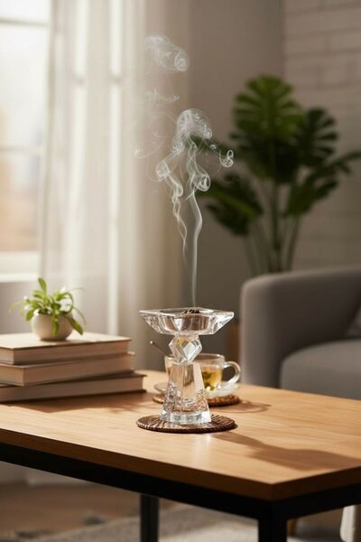 Casco مبخرة عصرية وأنيقة مصنوعة من الكريستال الشفاف