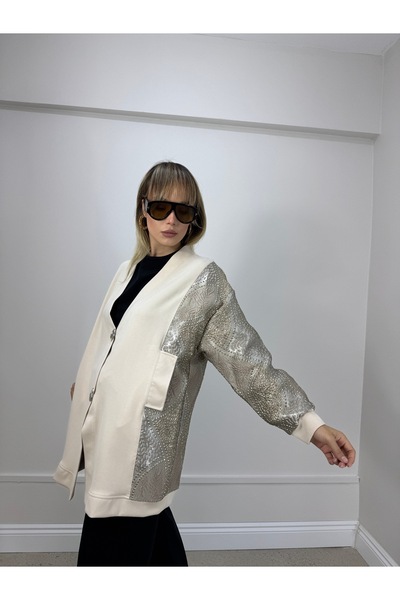 dilber fashion Opened Paneled Cardigans