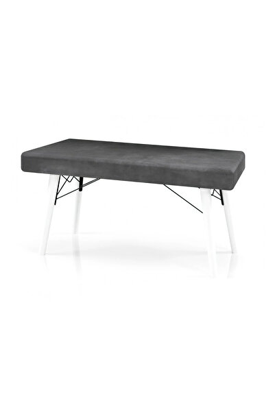 Desire Bancă Babyface Textile Lines pentru bucătărie, sufragerie, balcon, restaurant și cafenea, puf, bancă fără spătar