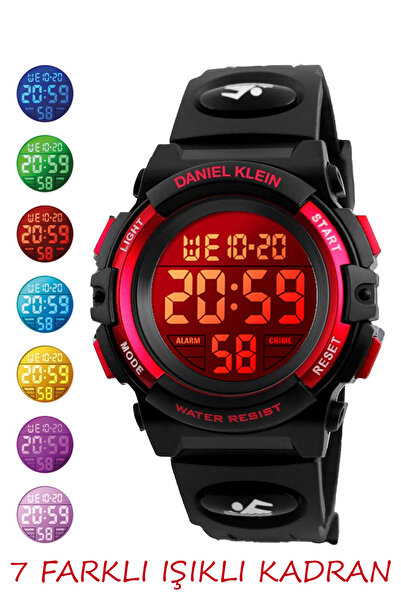 Daniel Klein Digital 5 Atm Waterproof Blue Black Men's Wristwatch