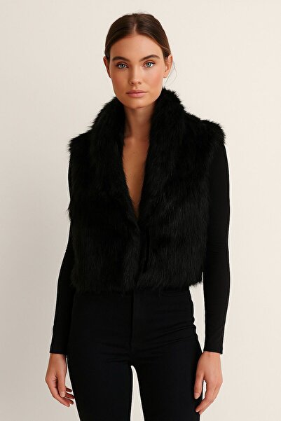 Rouge basıc Fur Vest